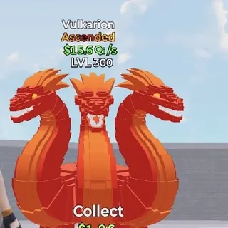 Go up for Brainrot Vulkarion MAX LVL