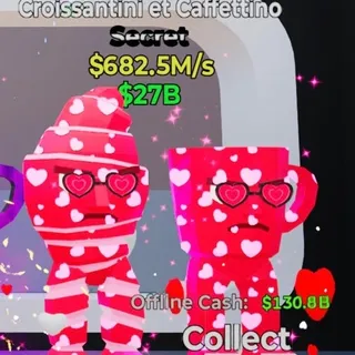 Fortnite Steal The Brainrot Croissantini et Caffettino