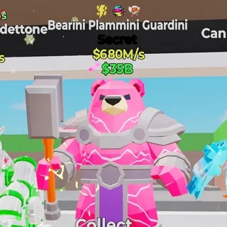 Steal The Brainrot Bearini Plammini Guardini