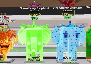 Strawberry elephant & toilet bundle