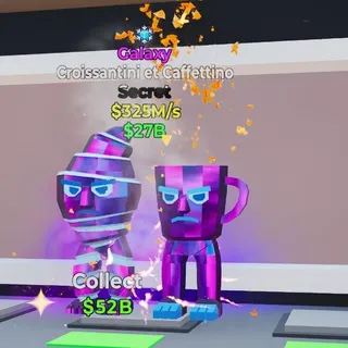 Fortnite Steal The Brainrot - Croissantini et Caffettino w trait