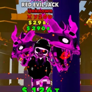 Neon Red Evil Jack 5 Star 1T