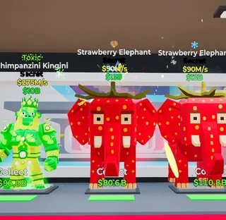 3 strawberry elephant & 2 Kingini Bundle