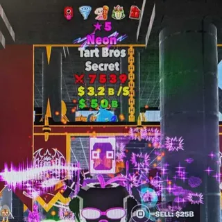 Neon Tart Bros 5 Stars 5T