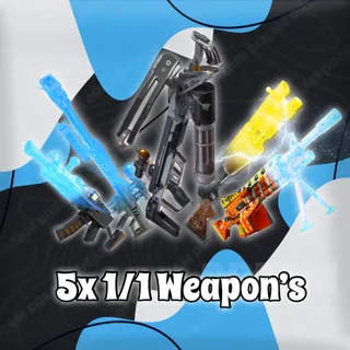 5x 1/1 Weapons