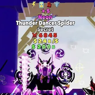 Neon Thunder dancer Spider 5 stars 5T