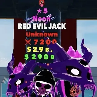 Neon Red Evil Jack 5 Star 1T