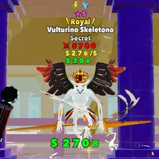 Fight The Brainrot Vulturino Skeletono Royal