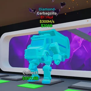 Fortnite Steal the brainrot Garbagzilla Diamond