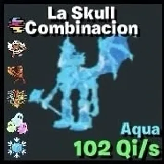 La Skull Combinacion Aqua 7 traits