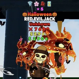 Halloween Red Evil Jack 5 Stars 4T