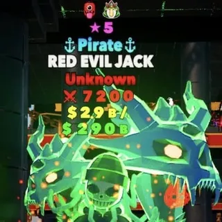 Pirate Red Evil Jack 5 Star 2T