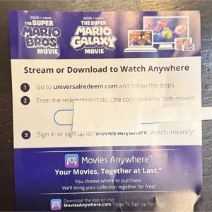The Super Mario Bros/Galaxy Movie Collection (HD Digital Code)