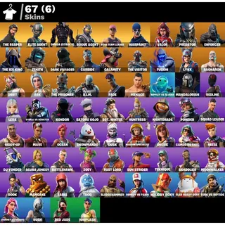 Fortnite account 67 skins + Reaper + max omega + Duplex OG STW + Works all platforms ✅