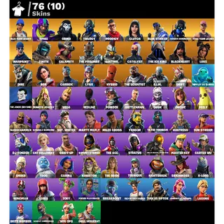 Fortnite account 76 skins + 91 emotes + Duplex OG STW ✅ + Work all platforms ( EXCEPT PS ) 