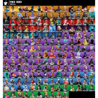 Fortnite account 192 skins + 137 emotes 🔥 + 168 pickaxes ⛏️ + 194 backpacks 🎒 + Works all platforms ✅