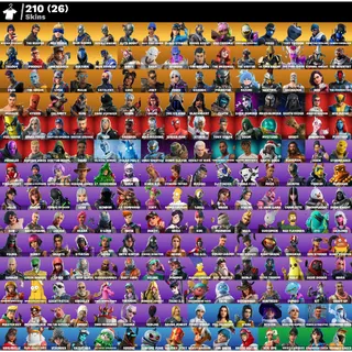 Fortnite Account 210 skins + 226 emotes ( 100 item shop 🔥) + 239 pickaxes ⛏️+  Sparkle specialist 🔥 + Works all platforms ✅
