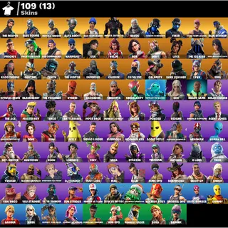 Fortnite account 109 skins Reaper + Max omega + s2 + Floss 🔥 + duplex OG STW ✅ + Mako glider ( only pc )