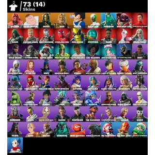 Fortnite Account 73 skins + 74 emotes 🔥 + 124 backpacks 🎒 + works all platforms ✅ + Email changeable ✅