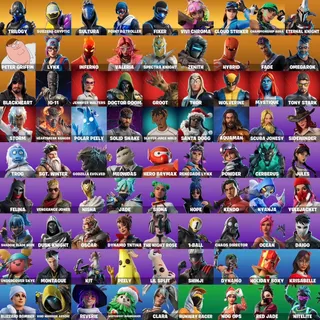 Fortnite fa account 81 skins works all platforms lifetime warranty ✅