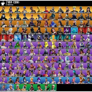 Fortnite account 151 skins Travis Scott + Glow + Reaper + 139 emotes + Duplex og stw ✅+ Works all platforms ✅