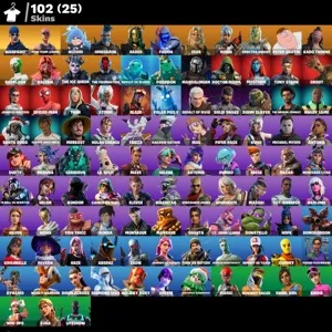Fortnite account 102 skins + OG STW + 1000 vbucks EMAIL CHANGEABLE ✅+ LIFE WARRANTY ✅