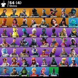 Fortnite account 54 skins + Reaper + Elite agent + 1550 vbucks + Email changeable ✅ + Works all platforms ✅ + Life warranty ✅