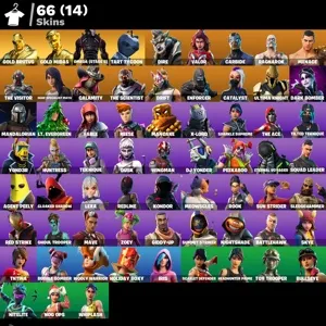 Fortnite account 66 skins + Omega stage 5 + Gold Midas + Gold Brutus + Email changeable ✅ + Works all platforms ✅