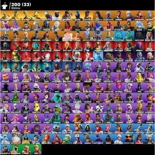 Fortnite account 200 skins + 221 emotes + 275 pickaxes + Gold TNTINA + Gold Midas + gold Meowscles