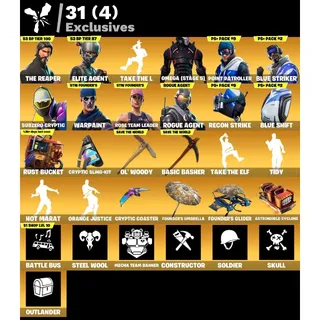 Fortnite account 82 skins + Reaper + max Omega + Take the L + Duplex OG STW ✅+ Works all platforms ✅