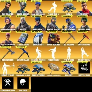 Fortnite account 48 skins + Reaper + all twitch packs + mako glider + Duplex OG STW ✅+ Works all platforms ✅