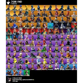 Fortnite account 136 skins + 125 emotes + ULTIMATE EDITION ( NOCTURNAL) OG STW ✅ + works all platforms ✅