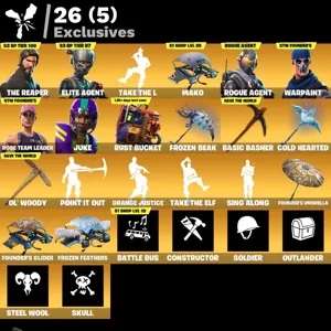 Fortnite account reaper + OG STW , mako glider EMAIL CHANGEABLE ✅ ( works all platforms with all information ✅) 