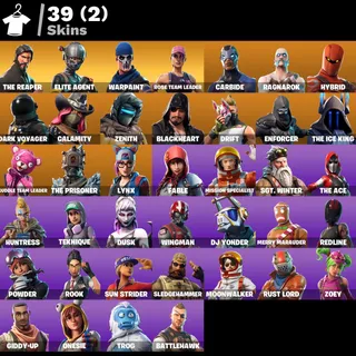 Fortnite account 39 skins + Reaper + Mako glider + Duplex OG STW + Email changeable ✅+ Works all platforms ✅