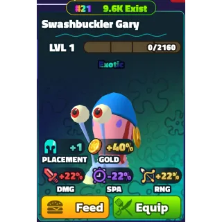 SWASHBUCKLER GARY #21