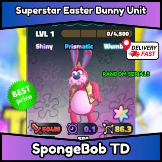 SUPERSTAR EASTER BUNNY | SBTD