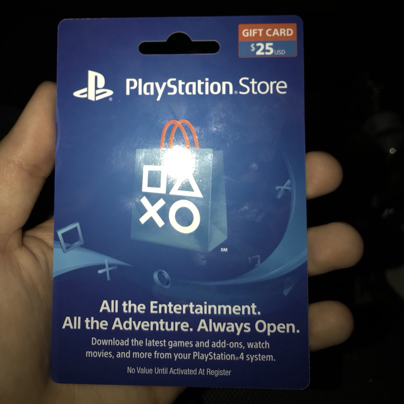 25 PlayStation gift card