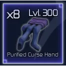 Purified curse hand jujutsu infinite