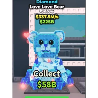 OFFERS 💎Diamond Love Love Bear💎 337.5M/S💸【Steal a Brainrot】✅Instant Delivery✅