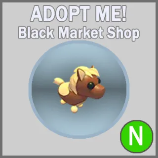 Shetland Pony Dark Brown Neon x34