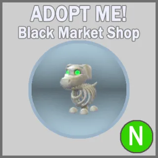 Halloween White Skeleton Dog N