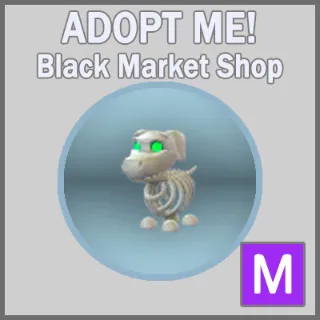 Halloween White Skeleton Dog M