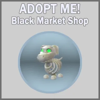 Halloween White Skeleton Dog