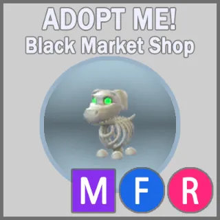 Halloween White Skeleton Dog MFR