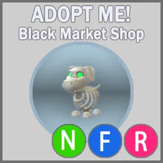 Halloween White Skeleton Dog NFR