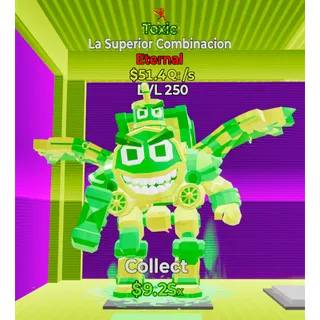 Toxic La Superior Combinacion 1 TRAIT 51.4Qi/s LEVEL 250 💚