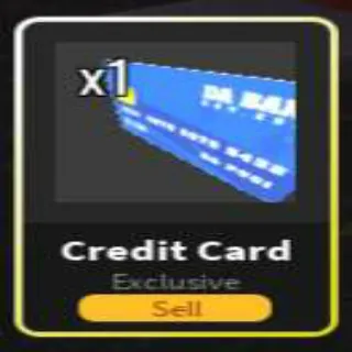 Blue Credit Card Dahood