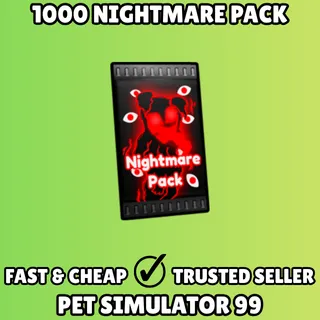 1000x Nightmare Pack - Pet Simulator 99 PS99