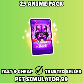 25x Anime Pack - Pet Simulator 99 PS99