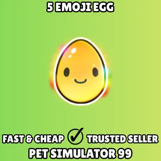 5x Exclusive Emoji Egg - Pet Simulator 99 PS99